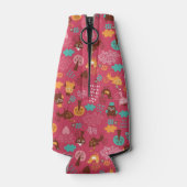 可愛い鳥や猫の柄 ボトルクーラー (裏面)