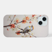 可愛い鳥 iPhone 15ケース (裏面横)