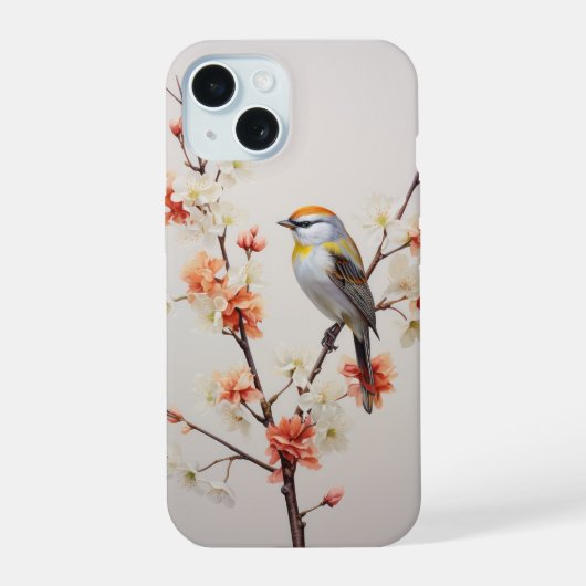 可愛い鳥 iPhone 15ケース (裏面)