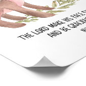 可愛い鹿の壁画聖書の詩の子供部屋ポスター ポスター (角)