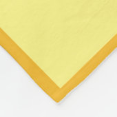 可愛い黄色とオレンジのパイナップル フリースブランケット (角)