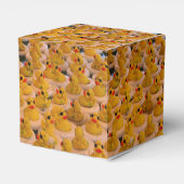 可愛い黄色のゴムダックパターン フェイバーボックス (裏面サイド)