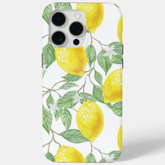 可愛い黄色のレモン Case-Mate iPhoneケース (裏面)