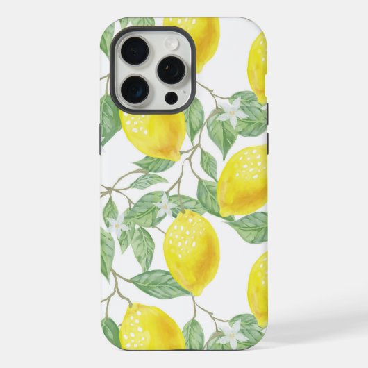 可愛い黄色のレモン iPhoneケース (裏面)