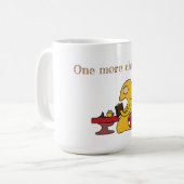 可愛い黄色読い怪物のカフェ コーヒーマグカップ (正面左)