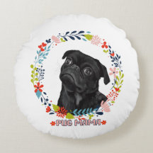 可愛い黒いパグ – Pug Mama