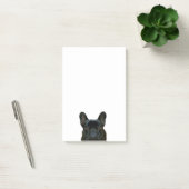 可愛い黒いフランスのブルドッグのフランス写真: ポストイット (オフィス)
