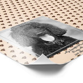 可愛い黒いプードル犬の写真:Keepsake フォトプリント (角)