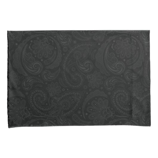 可愛い黒いペイズリー模様のレギンスのシートクッション 枕カバー (正面右)