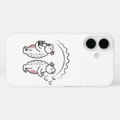 可愛い黒いラインキャピバラ Case-Mate iPhoneケース (裏面 (横))