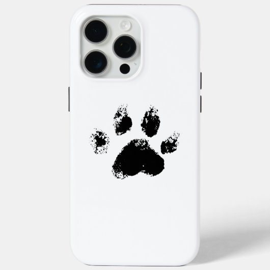 可愛い黒い愛犬家足 Case-Mate iPhoneケース (裏面)