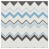 可愛い黒と白のイカットの山型 ファブリック (クローズアップ)