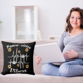 可愛い黒に猫が足で赤んモダンだおもしろい クッション