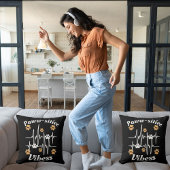 可愛い黒に猫が足で赤んモダンだおもしろい クッション