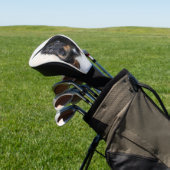 可愛い黒のダックシュント子犬 ゴルフヘッドカバー (インサイチュ)