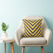 可愛い黒オレンジモロッコパターンデザイン クッション (椅子)