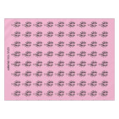 可愛い黒シルエットフェスティバルダンサーMummy Pink テーブルクロス (正面(横))