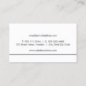 可愛い黒フクロウ名刺 名刺 (裏面)