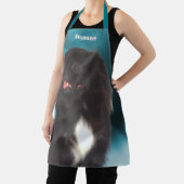 可愛い黒ペキンパーソナライズされたグ エプロン (インサイチュ)