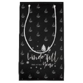 可愛い黒一番の素敵な季節 スモールペーパーバッグ (正面)