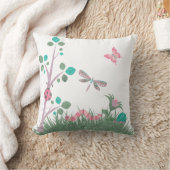 可愛い黒板木版虫ホワイトクッション クッション (ブランケット)