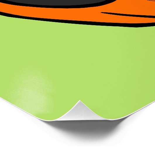 可愛い黒猫かぼちゃスケッチハロウィーンポスター ポスター (コーナー)