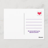 可愛い黒猫がハロウィンのハガキ ポストカード (裏面)