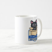 可愛い黒猫が好きなように コーヒーマグカップ (正面右)