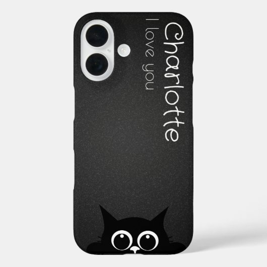 可愛い黒猫が木炭を名乗る Case-Mate iPhoneケース (裏面)