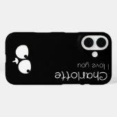 可愛い黒猫が木炭を名乗る Case-Mate iPhoneケース (裏面 (横))