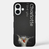 可愛い黒猫が木炭を名乗る Case-Mate iPhoneケース (裏面)