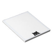 可愛い黒猫のぞきメモ帳 ノートパッド (アングル)