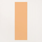 可愛い黒猫のオレンジ色の猫ペット継ぎ目なし柄 ヨガマット (裏面)