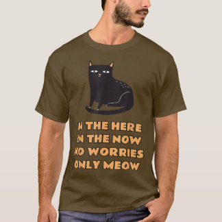 可愛い黒猫の詩おもしろい黒猫引用文猫 Tシャツ