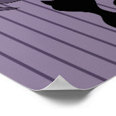 可愛い黒猫アニメ引用文ニャー ポスター (角)