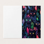 可愛い黒猫カード (外部フラット)