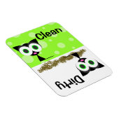 可愛い黒猫クリーン/汚れた食洗機磁石 マグネット (右側)