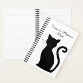 可愛い黒猫シルエット黒白 プランナー手帳 (ディスプレー)