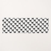 可愛い黒猫ハロウィンパターン | ヨガマット (正面(横))