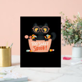 可愛い黒猫ハロウィーンキャンディ甘すぎるスポック – P アクリルサイン (ウェディング)