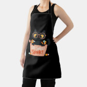 可愛い黒猫ハロウィーンキャンディ甘すぎるスポック – P エプロン (インサイチュ)