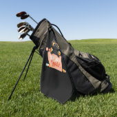 可愛い黒猫ハロウィーンキャンディ甘すぎるスポック – P ゴルフタオル (グリーン)