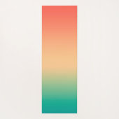 可愛い黒猫パーソナライズされた猫サマーグラデーション ヨガマット (裏面)