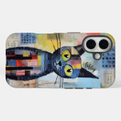 可愛い黒猫パーソナライズされた Case-Mate iPhoneケース (裏面 (横))