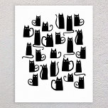 可愛い黒猫ポスター ポスター<br><div class="desc">かわいい黒猫。オリジナルアートby Nic Squirrell.</div>