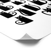 可愛い黒猫ポスター ポスター (角)