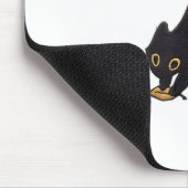 可愛い黒猫ポン離れク1 マウスパッド (コーナー)