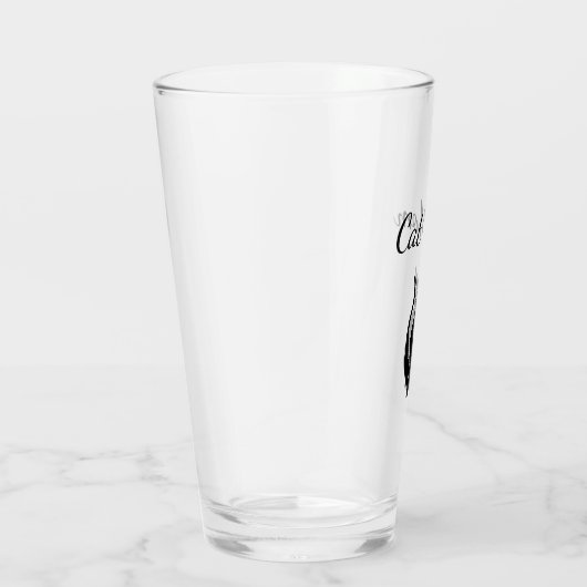 可愛い黒猫ママ漫画母の日 タンブラーグラス (右)