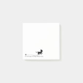 可愛い黒猫ヤーン&おもしろい引用文 ポストイット (正面)