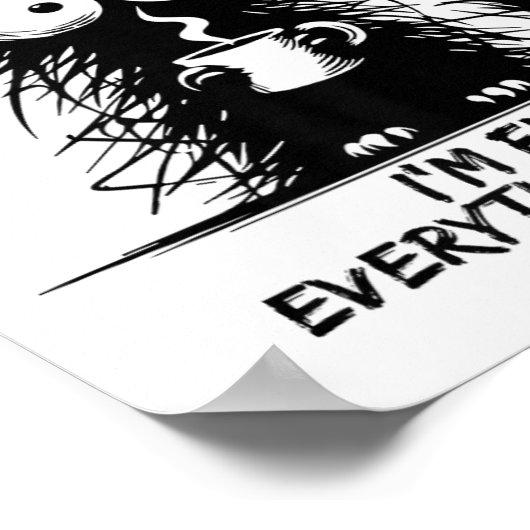 可愛い黒猫素晴らし私は全素晴らし部Fi ポスター (角)